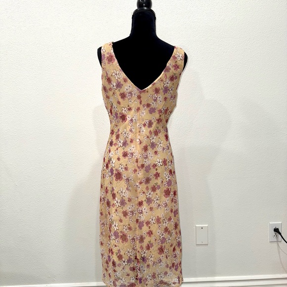 Vintage F.L.P Faith Love Passion Floral Midi Dress Cottagecore size 12 - Picture 6 of 8